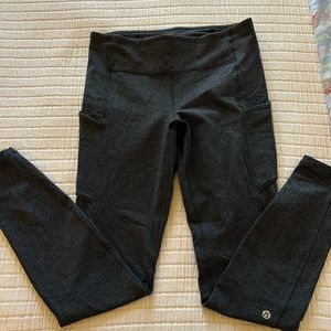 Lululemon dark gray leggings size 8
